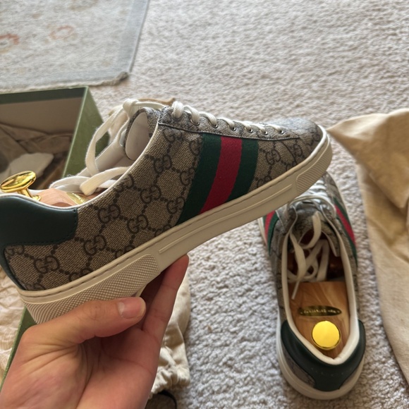MEN'S GUCCI ACE SNEAKER WITH WEB - Picture 5 of 8